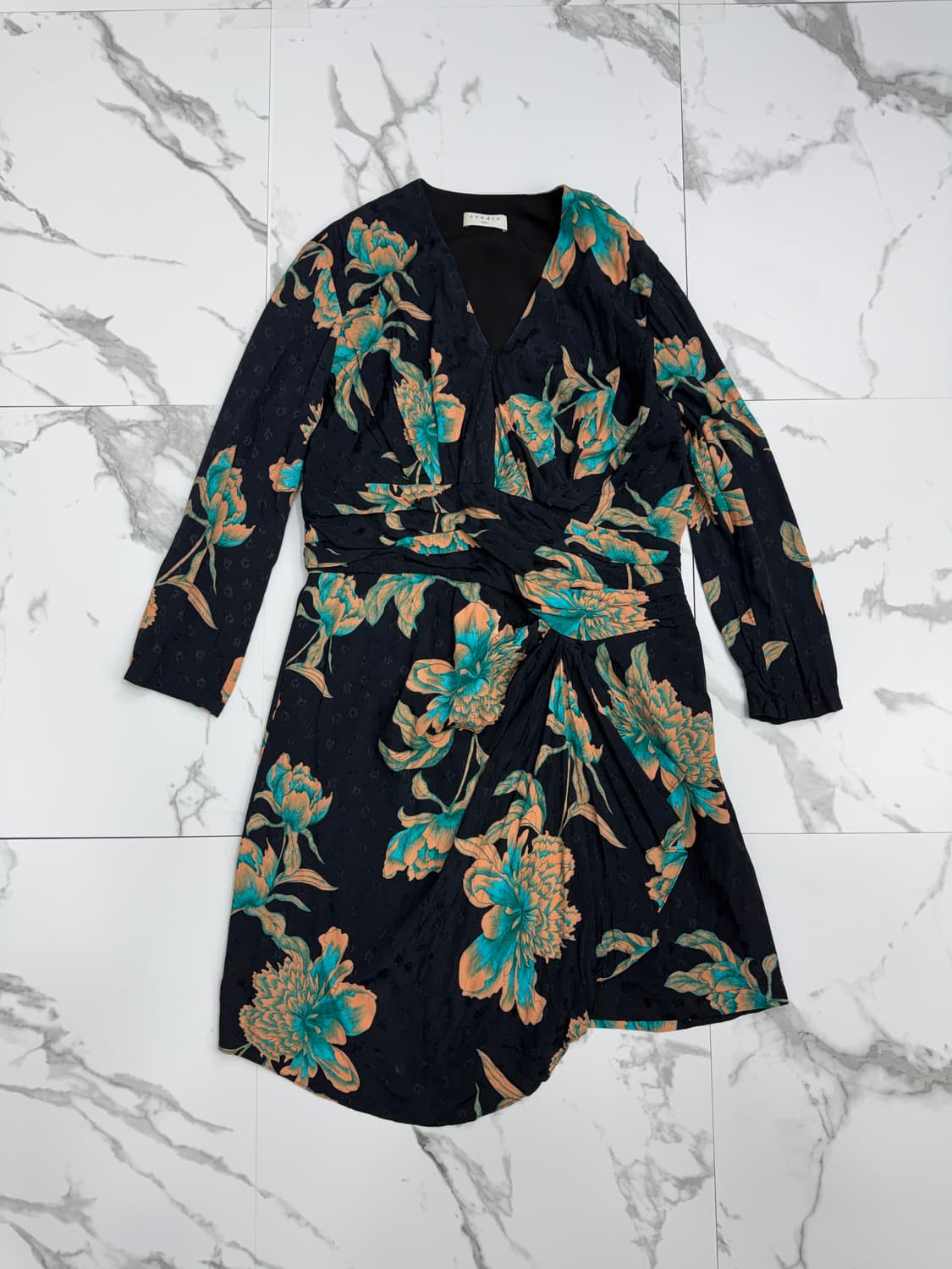 산드로 플라워 패턴 원피스 상품이미지1