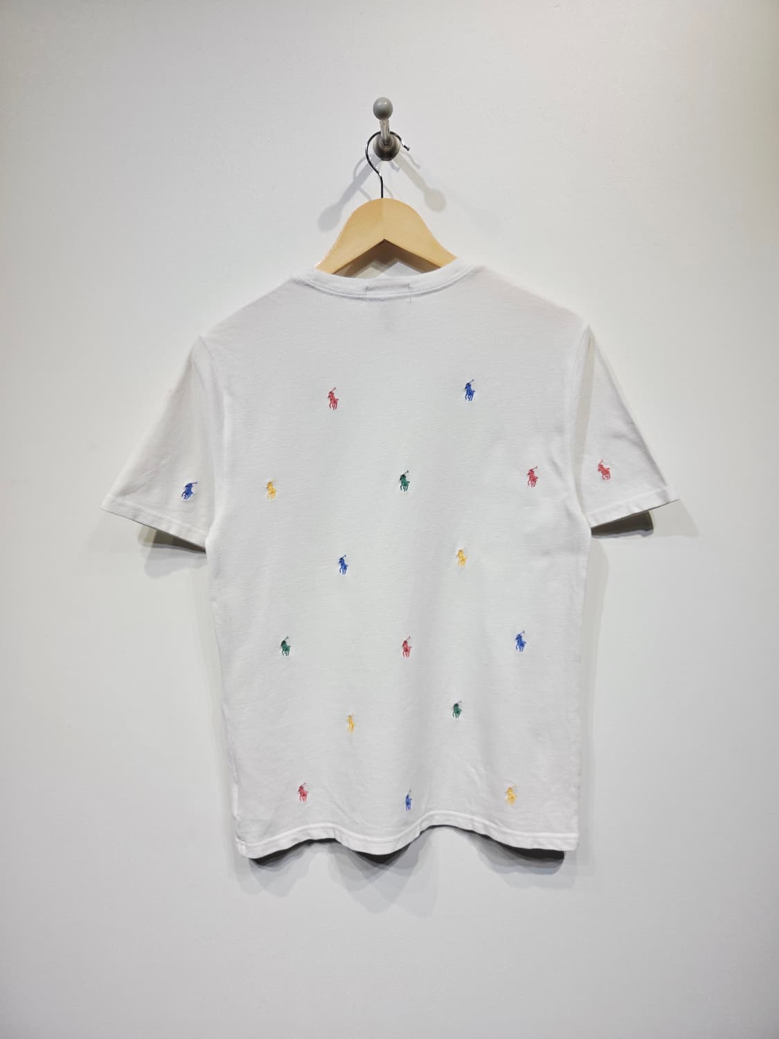 폴로 랄프로렌 신형 멀티 포니 반팔 티셔츠 화이트 상품이미지6