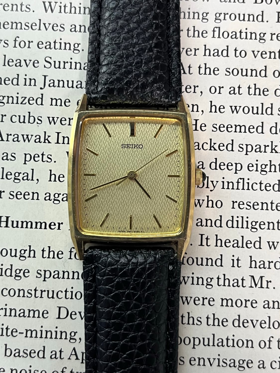 빈티지 세이코 탱크 7N01-5A4A (1990) 상품이미지1