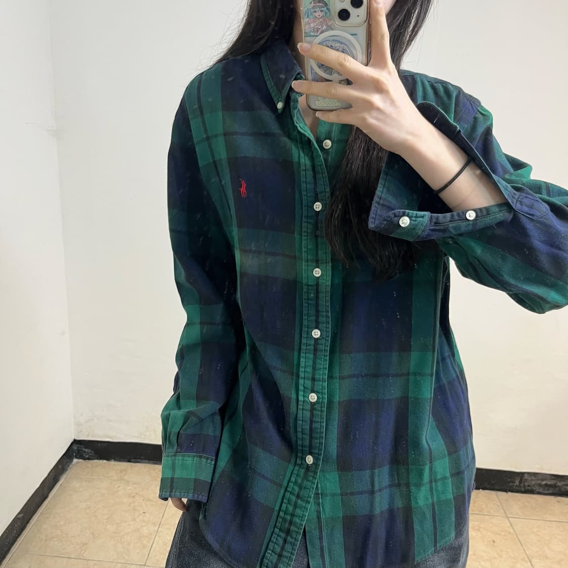 Polo green blackwatch shirt 상품이미지3