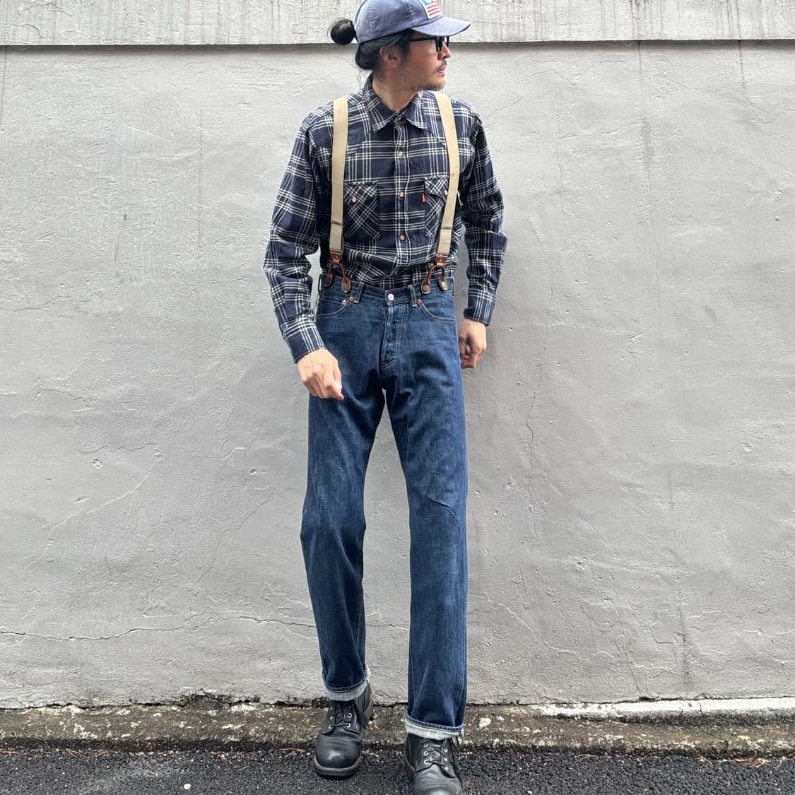 일본 빔즈 보이 신치백 셀비지 데님 팬츠 상품이미지3