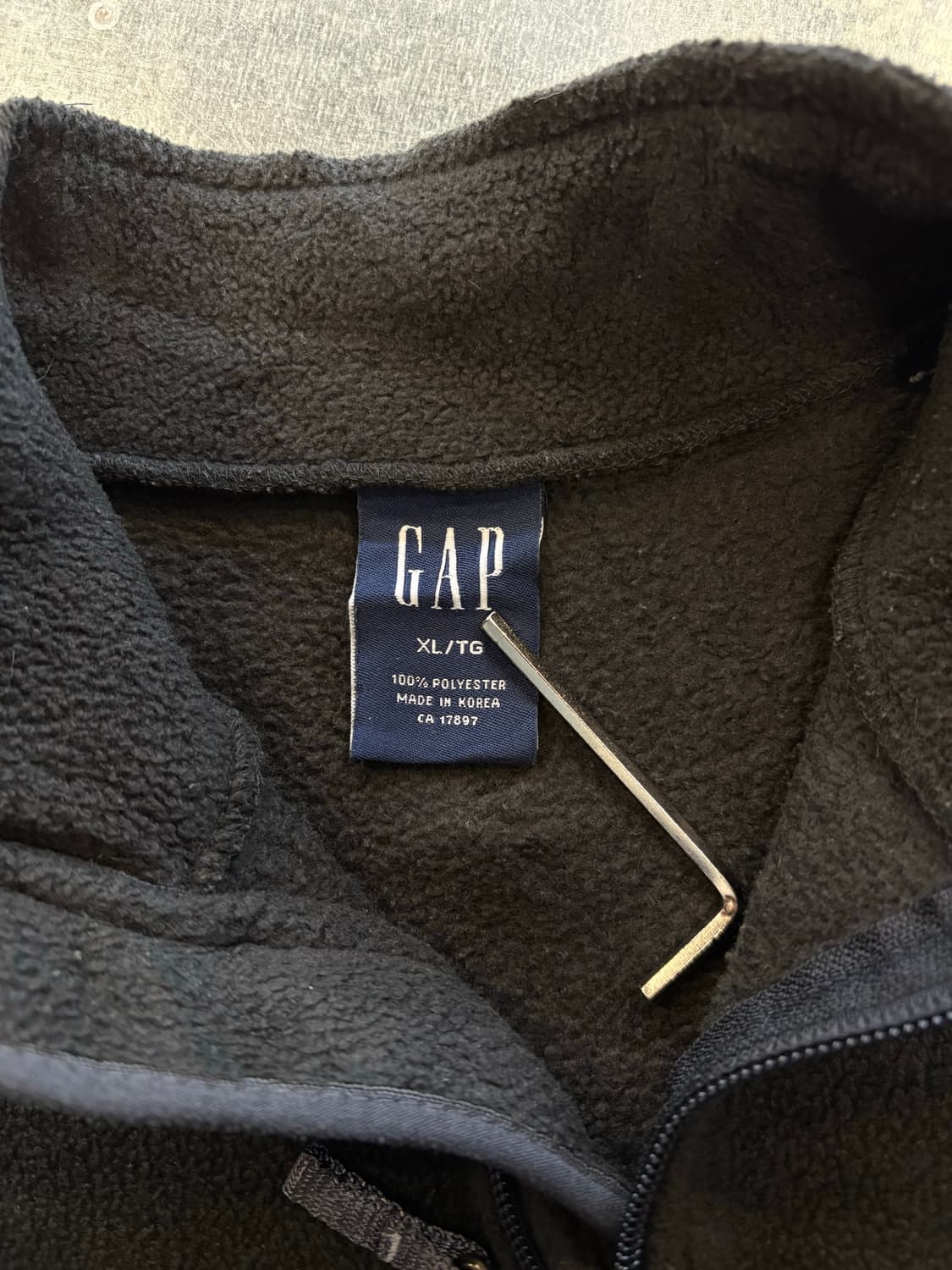 90s 올드 갭 GAP 플리스 하프 집업 풀오버 상품이미지3