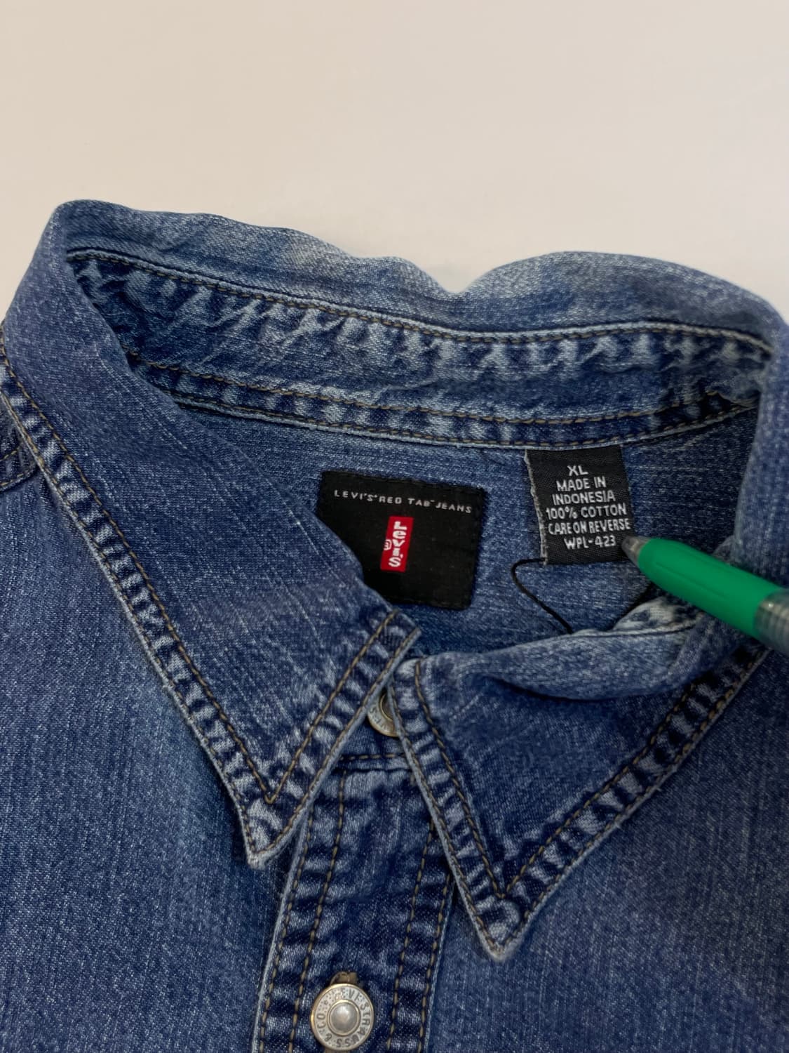 (XL) Levi's 리바이스 데님 셔츠   상품이미지5