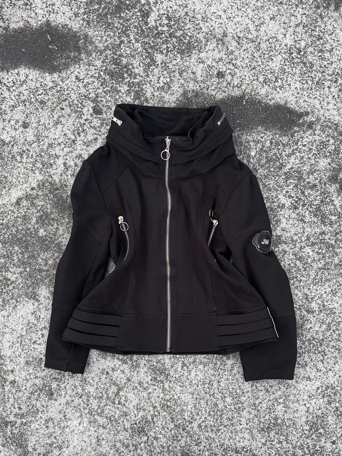 Black zip up jacket 상품이미지1