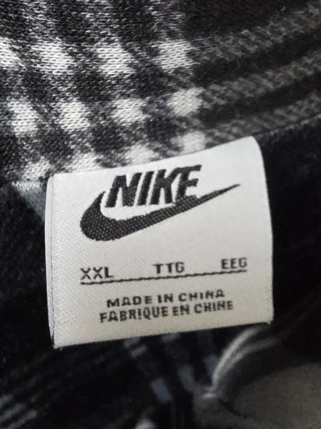 [나이키] 희귀 더블스우시 퀼팅 체크 기모 자켓 XXL(105추천) 상품이미지5