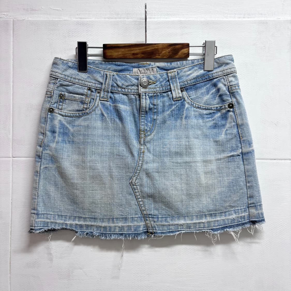 THEORIA 데미지 데님 미니 스커트 JPN 상품이미지1