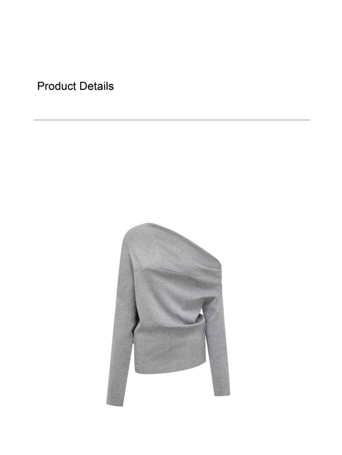 ONIMI 원-오프 숄더 니트 상품이미지5