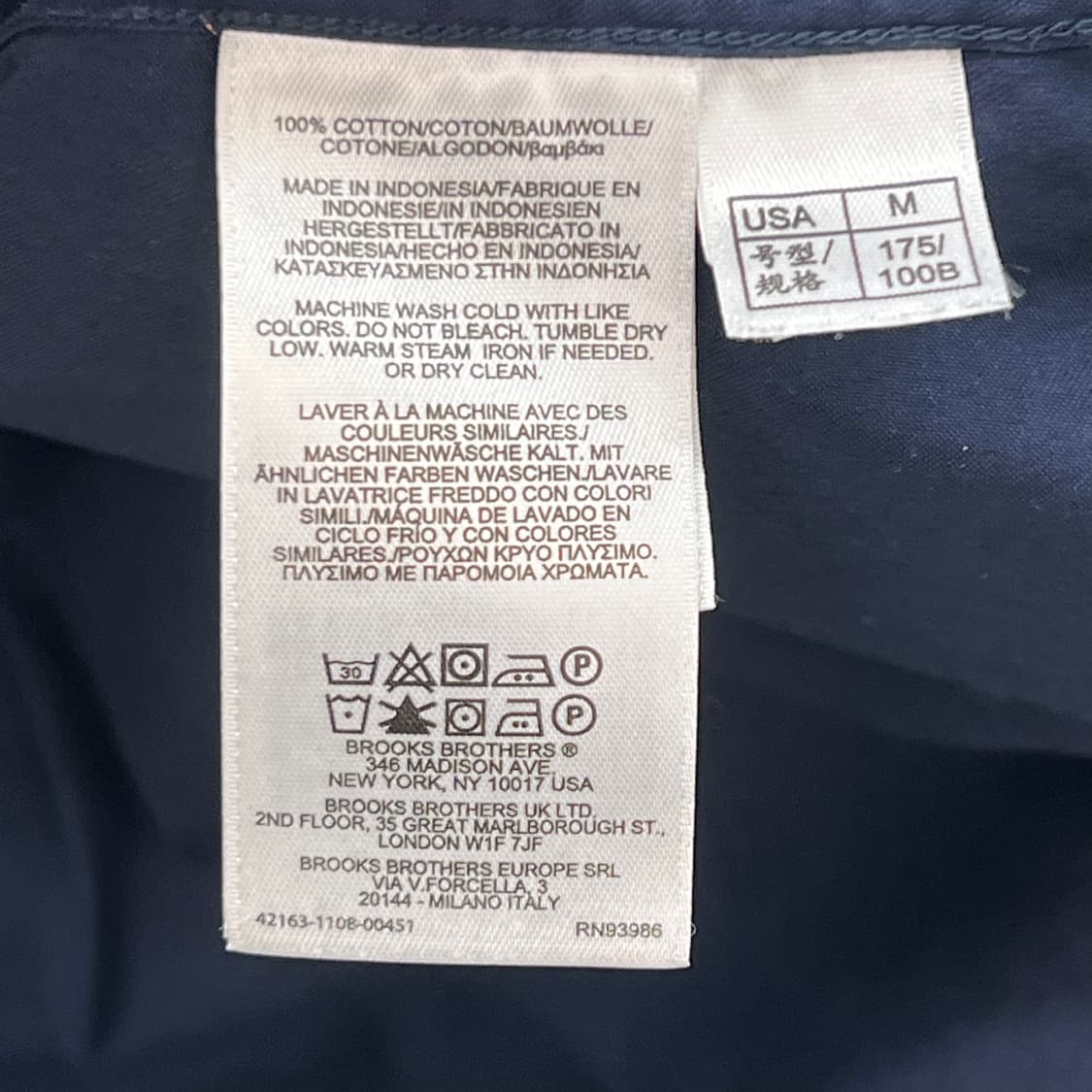 브룩스브라더스 솔리드셔츠 r3304 상품이미지6