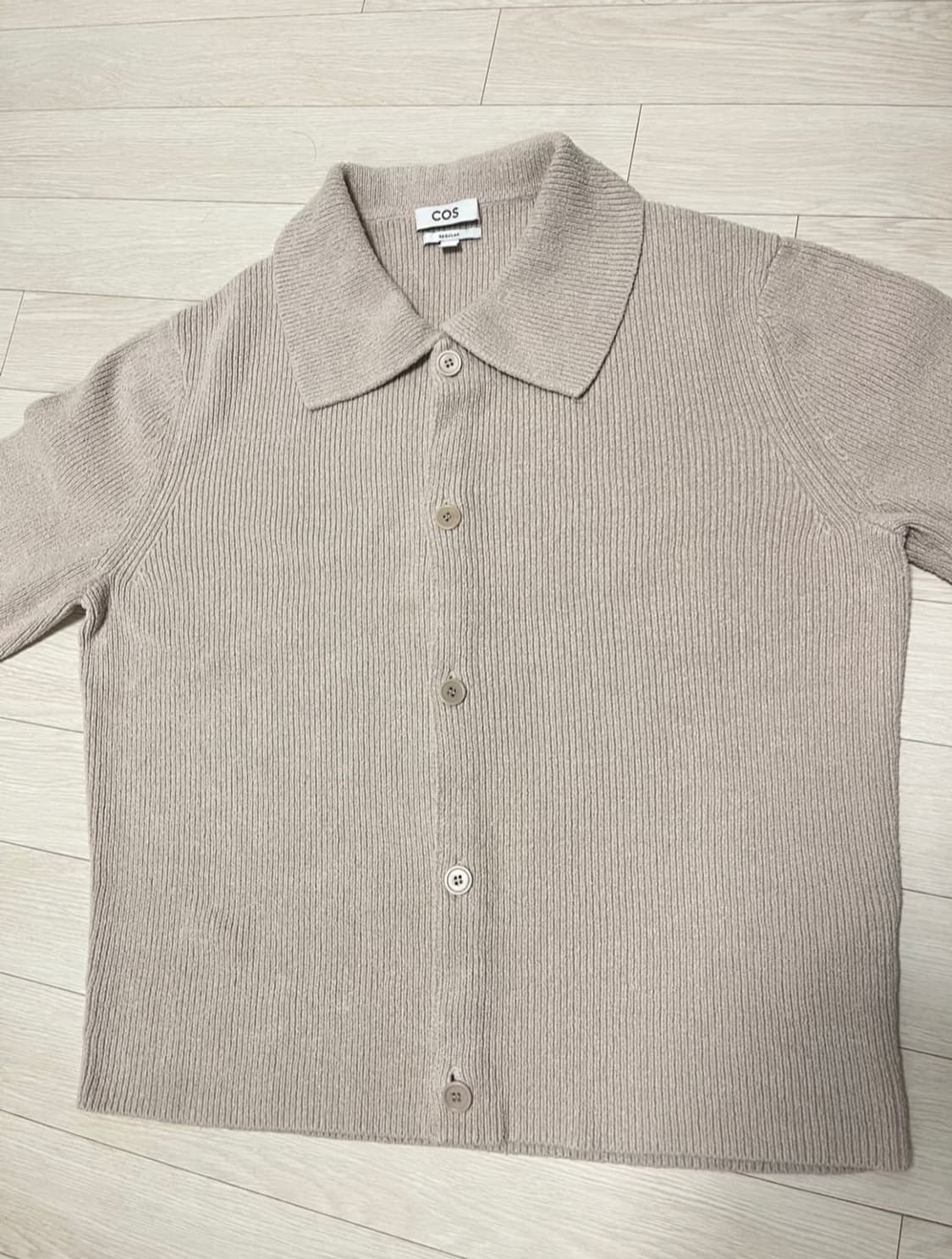 코스 COS 부클레 가디건 베이지 XL 상품이미지1