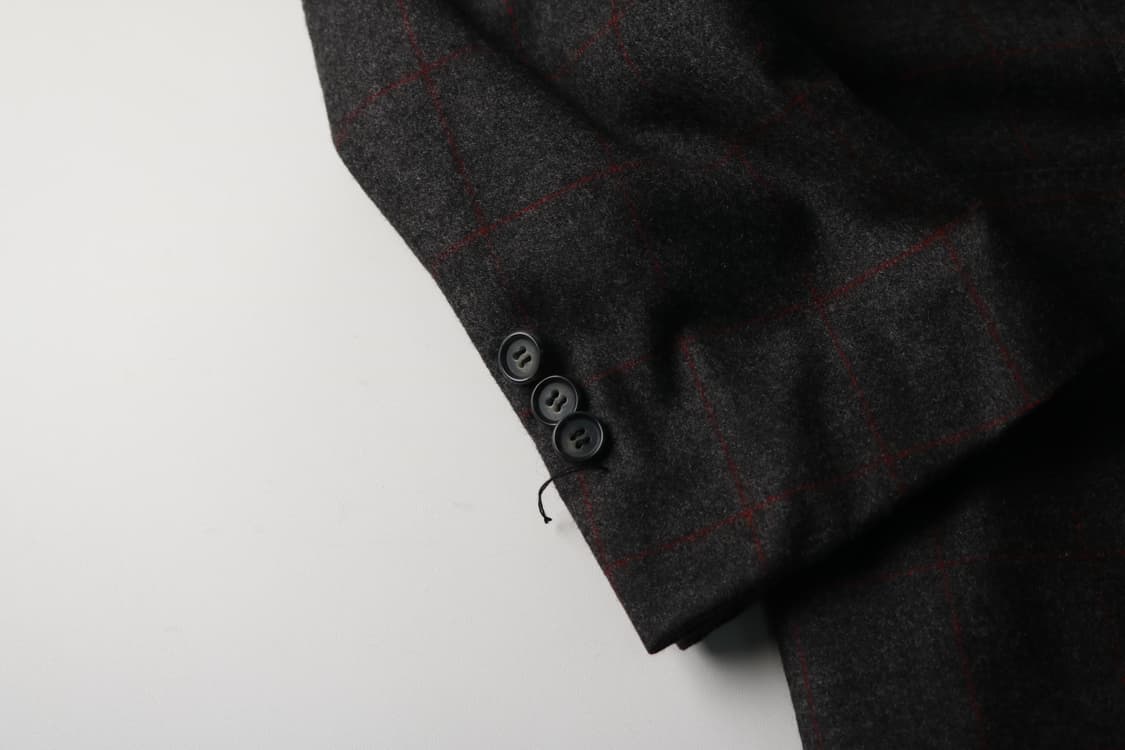 [M] 크리스찬 라크르와 로로피아나 체크 블레이저 (캐시미어 10%) 상품이미지3