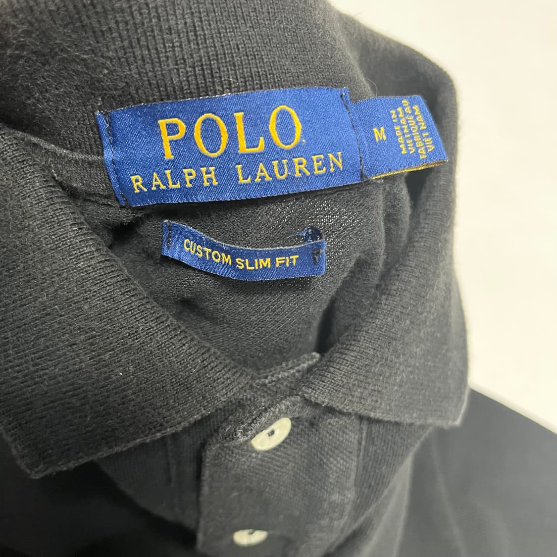 M폴로랄프로렌 블랙 반팔 카라티 상품이미지3