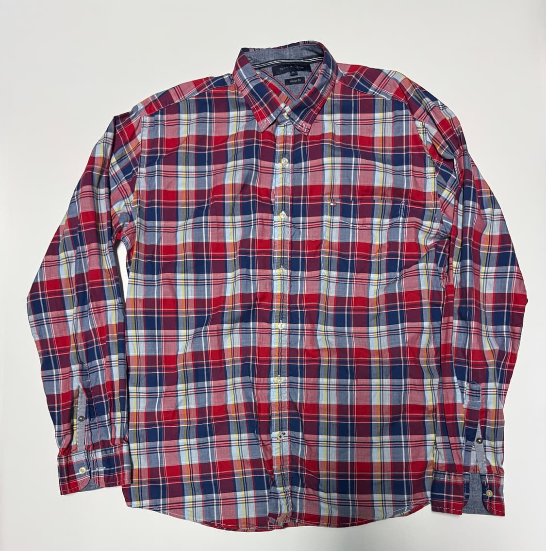 타미힐피거 빈티지 핏 레트로 체크셔츠 XL 상품이미지1