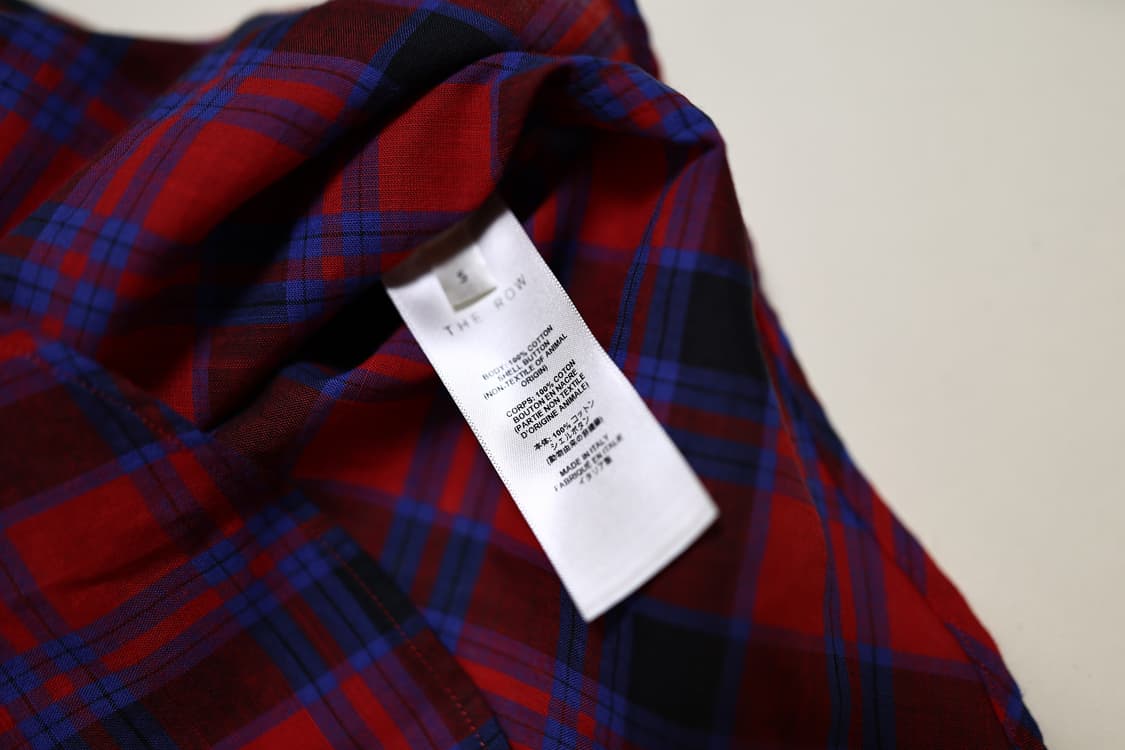 더로우 the row lancaster shirts check S 상품이미지3