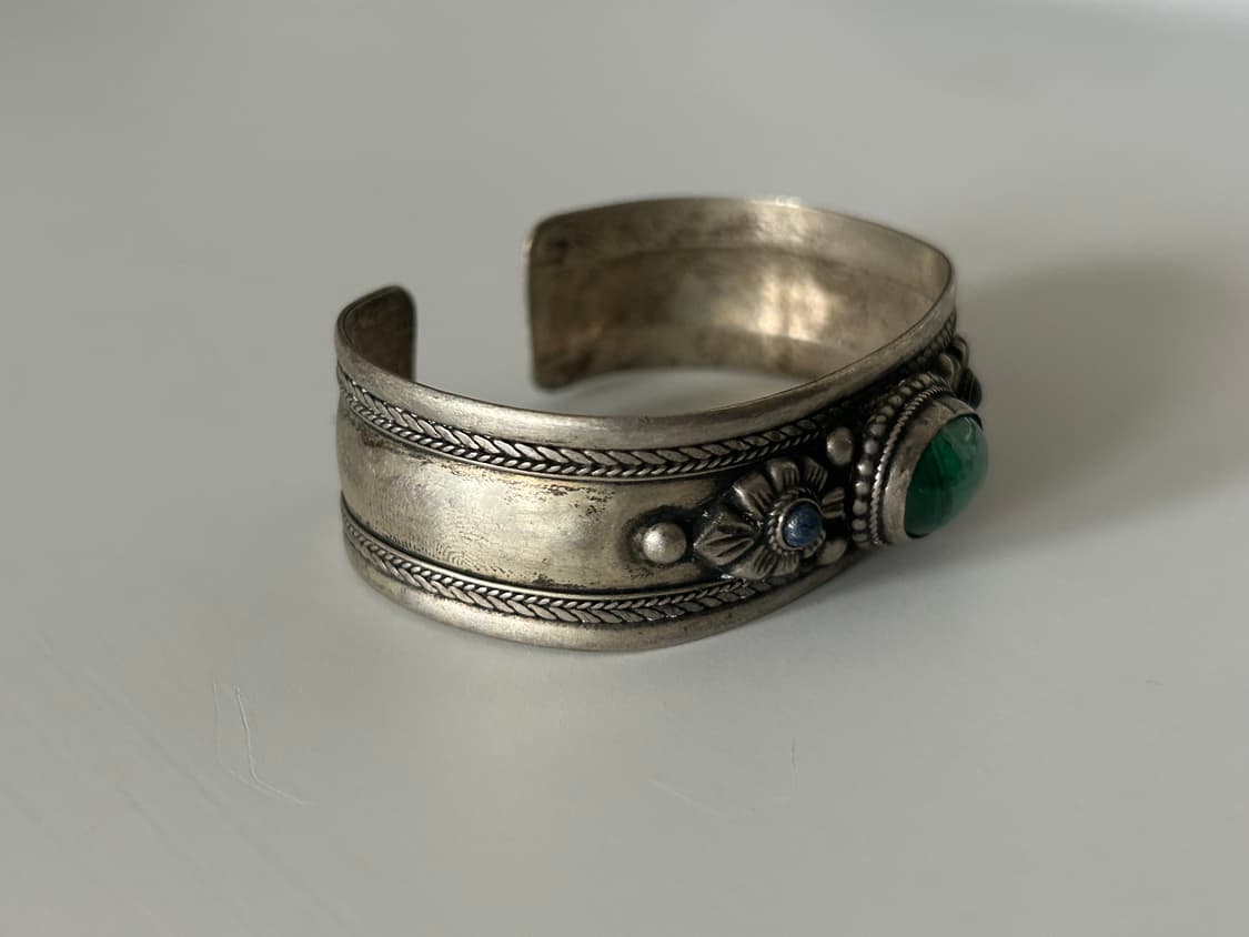 인도 빈티지 메탈 원석 뱅글 상품이미지2