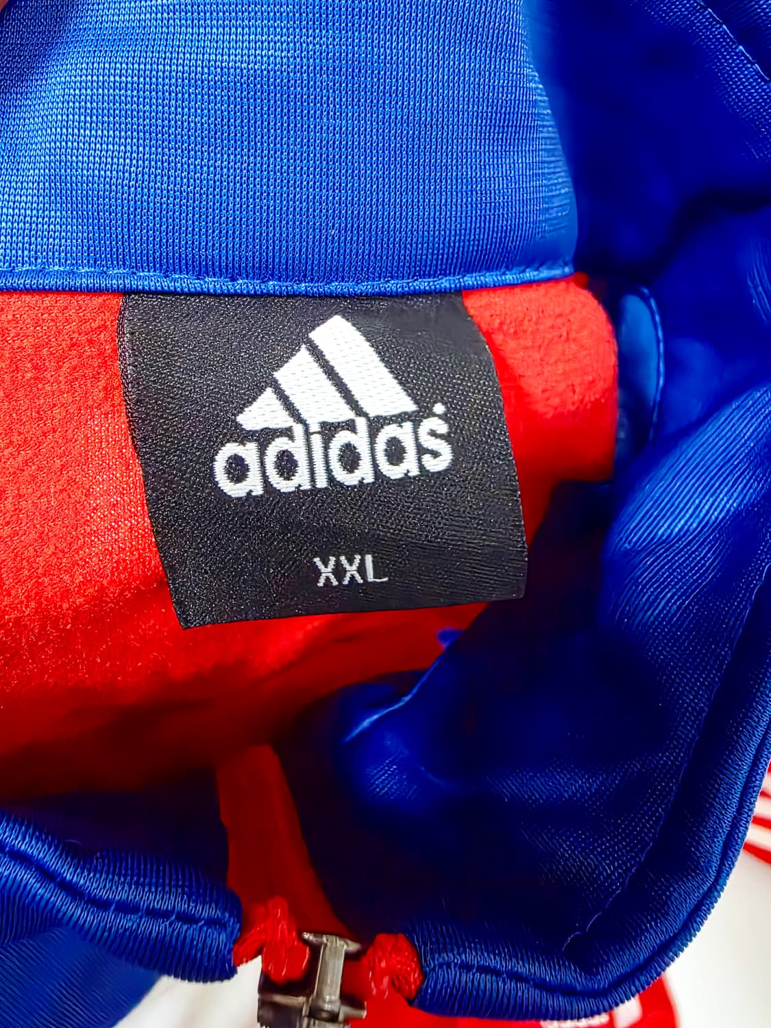 아디다스 필리핀 국대 블루 레드 사선 배색 트랙탑 져지 (실측90-95) 상품이미지6