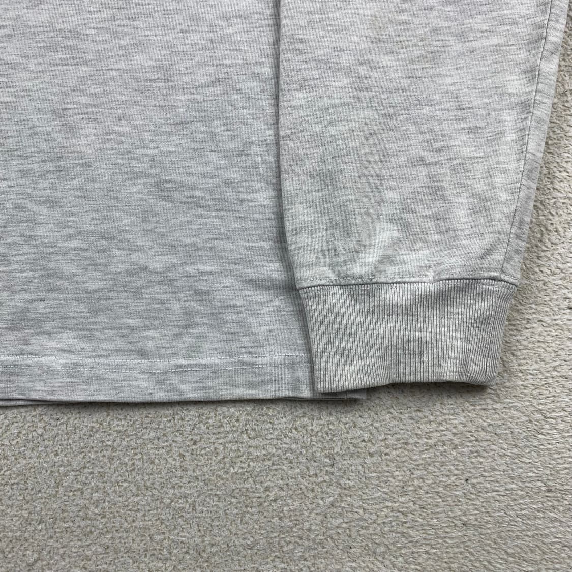 노앙 x 헤어몬 빅로고 롱슬리브 티셔츠 그레이 상품이미지5