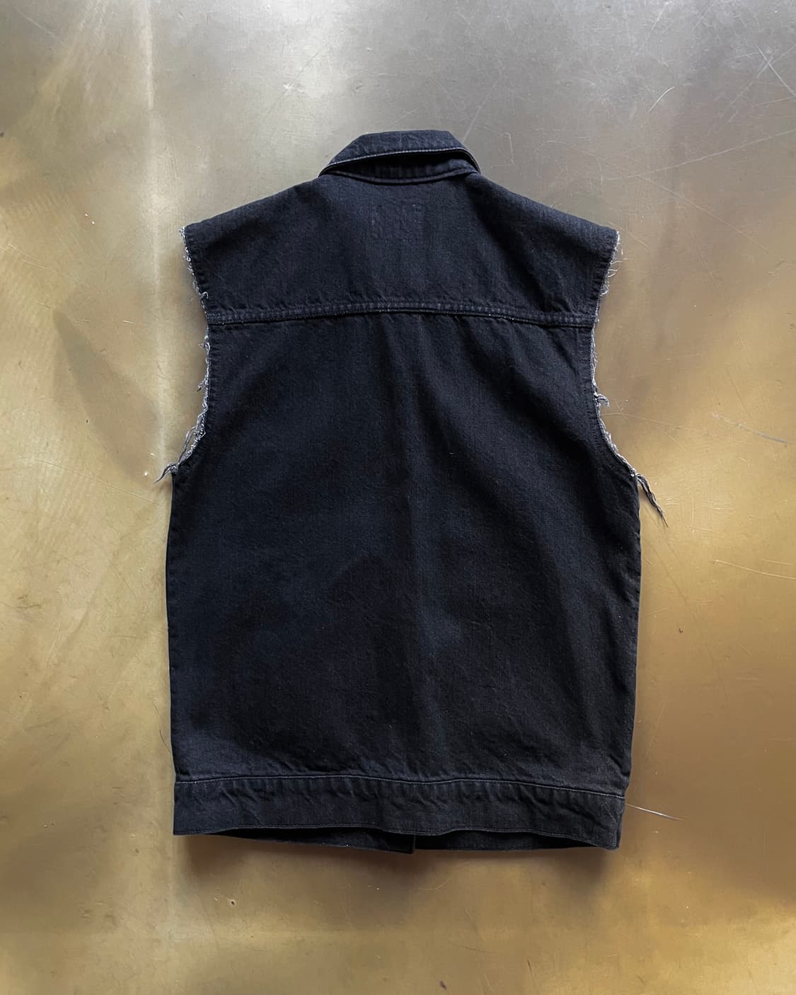 Jpn Vintage Metal Stud Trim Denim Vest 상품이미지8