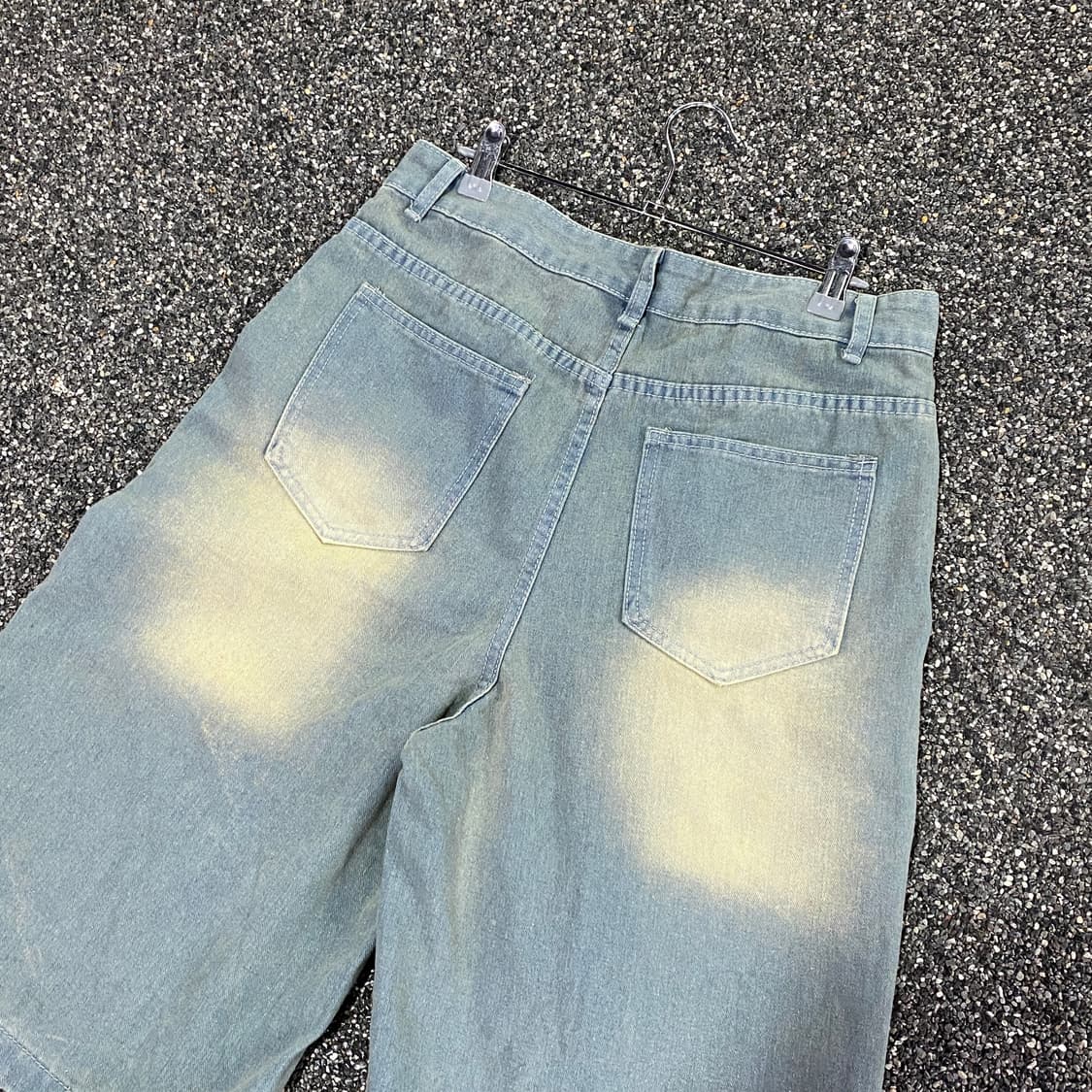 빈티지 워싱 데님 버뮤다 팬츠 B2302 상품이미지3