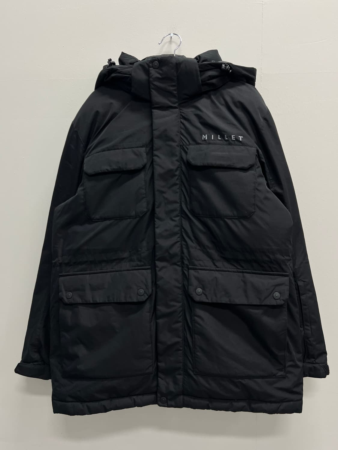 밀레 구스다운 패딩 자켓 블랙 상품이미지2