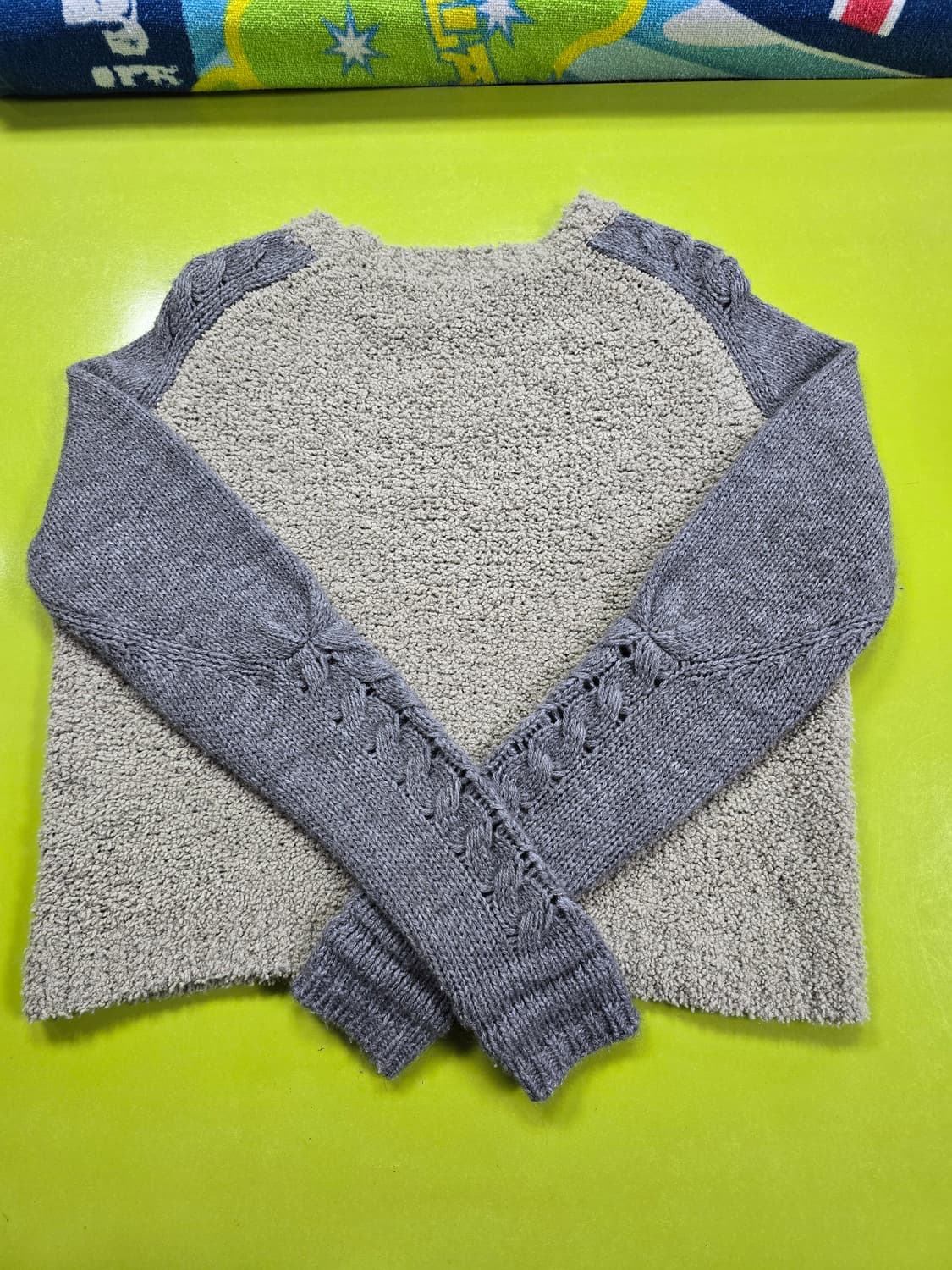 SYSTEM 니트 스웨터 배색 디자인 (1226) 상품이미지2