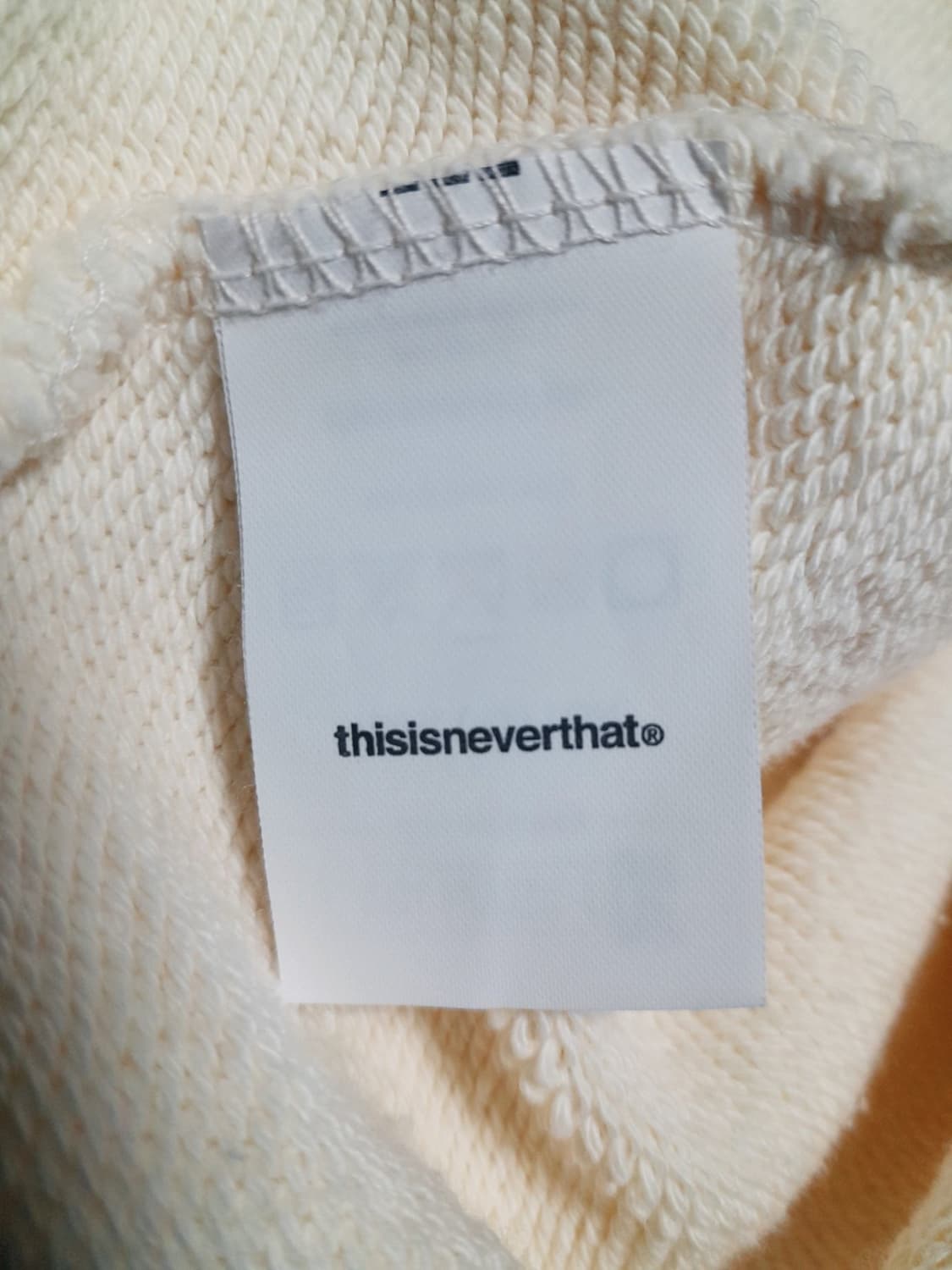 💥(새상품) 디스이즈네버댓 스웻셔츠 아이보리 (M)   상품이미지10