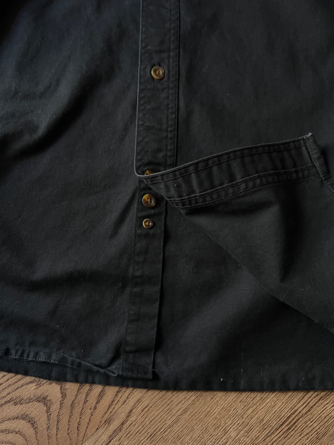 [2XL]칼하트 USA 2포켓 블랙 코튼 워크 셔츠 상품이미지5