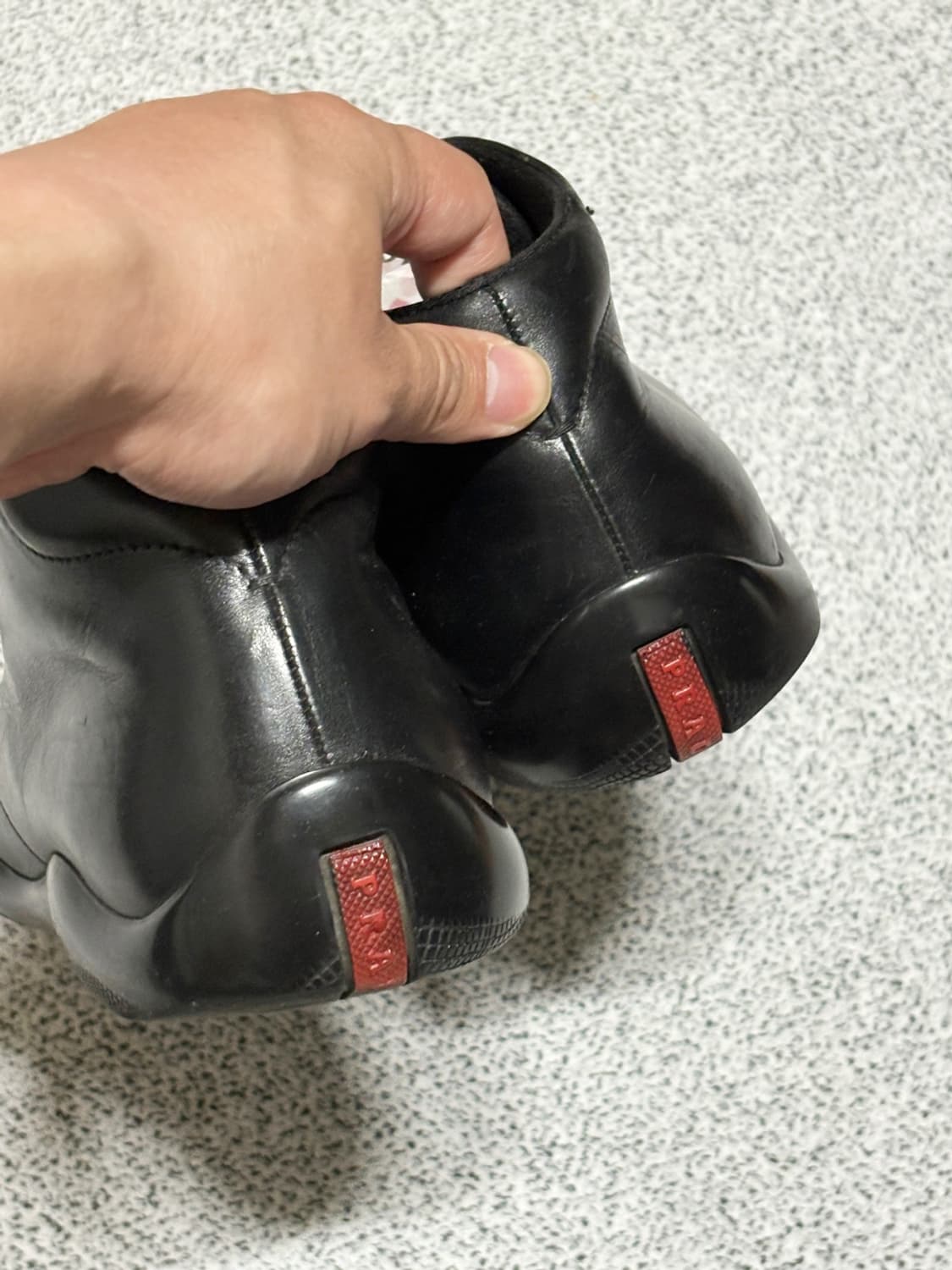 프라다 토블락 블랙 레더 슈즈 상품이미지7