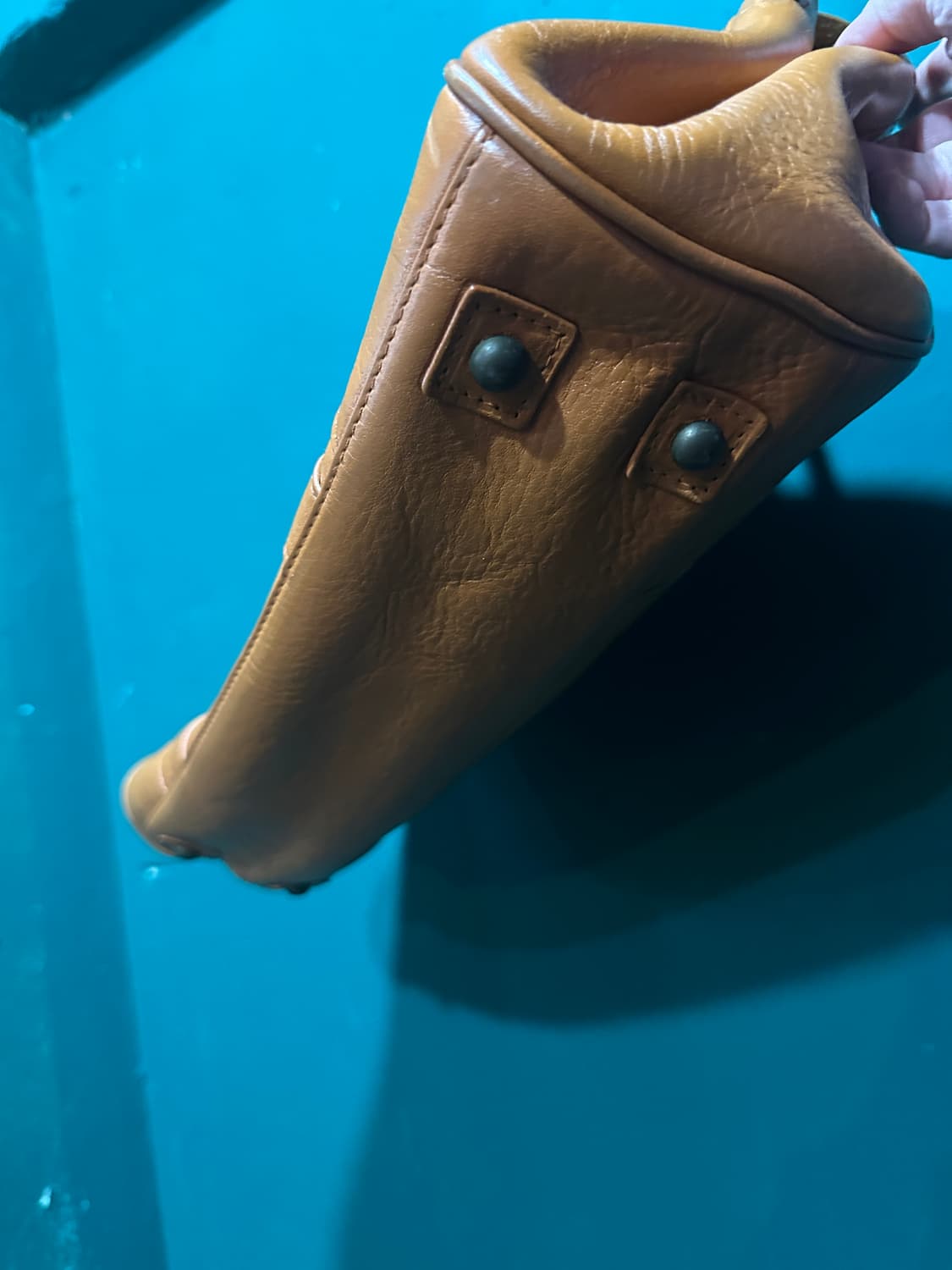 멀버리 가죽토드백 카멜 상품이미지4