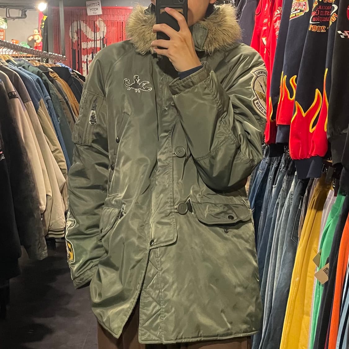 [IM] Avires 아비렉스 카키 패딩  상품이미지6