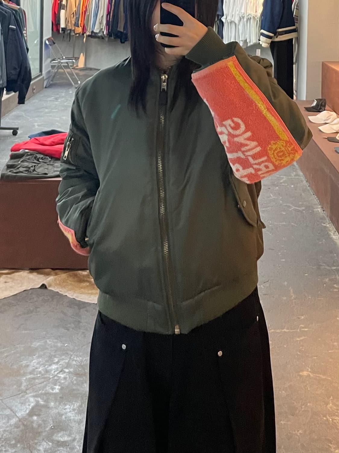 SEOUL COLLECTION 스트리트웨어 패치 항공점퍼 H2313 상품이미지2