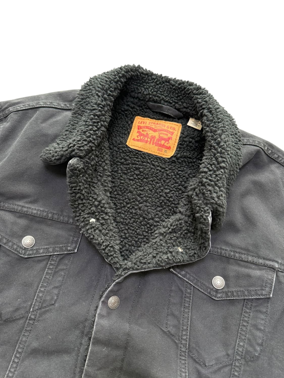 리바이스 블랙 쉐르파 자켓 상품이미지2