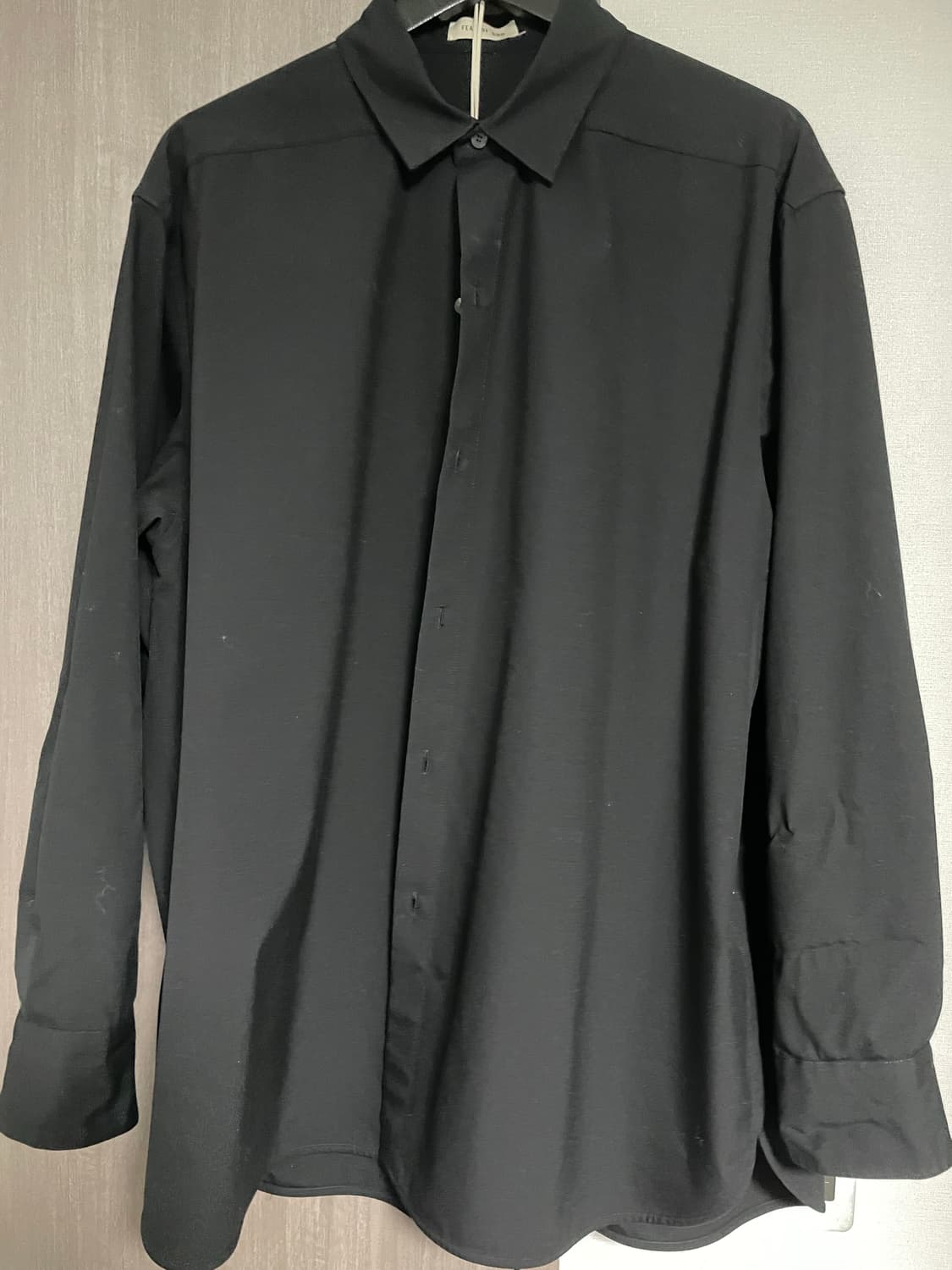 Fear of God 이터널 오버 셔츠 블랙 상품이미지1