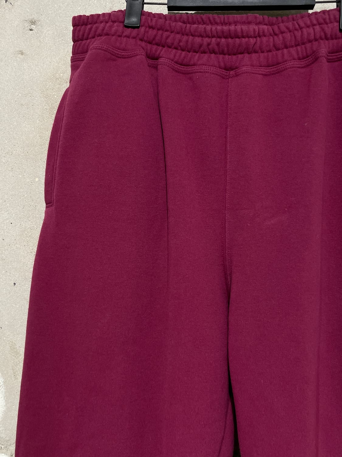 스투시 버건디 스탁 로고 스웻 팬츠 상품이미지2