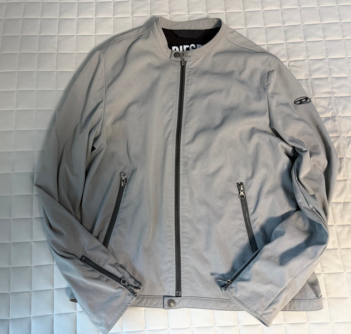 디젤 글로리 바이커 자켓 그레이 L 상품이미지1