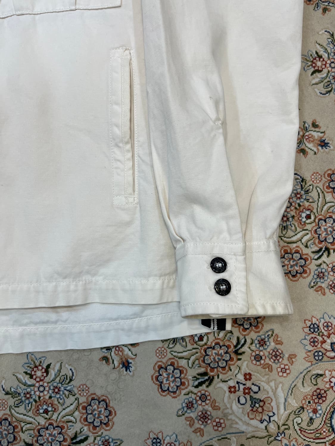 스톤아일랜드 브러쉬드 코튼 오버 셔츠 자켓 상품이미지3