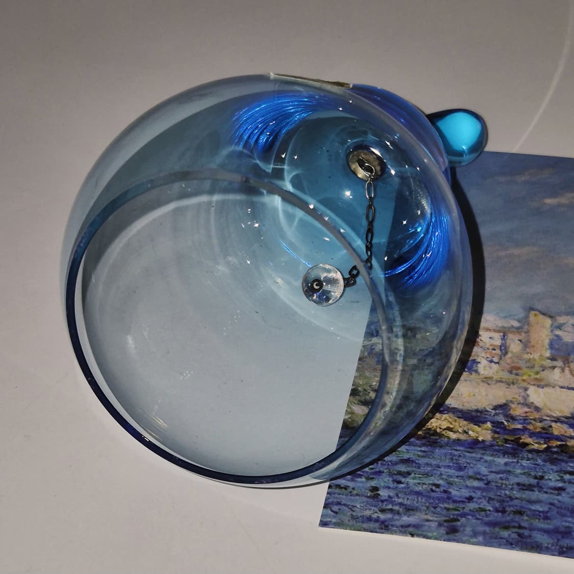 80s 체코 보헤미아 서양배 글라스 벨 상품이미지8