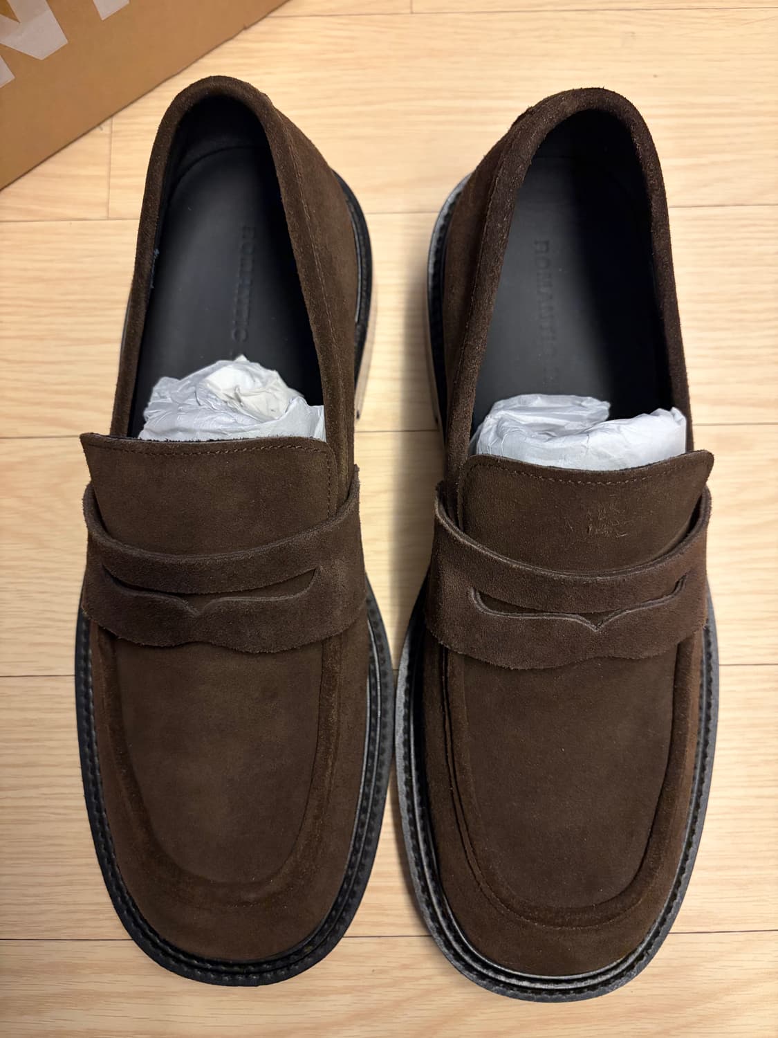 [265] 로맨틱무브 뉴노멀 스웨이드 로퍼 브라운 상품이미지1