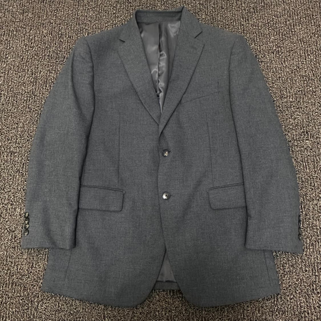 LUOMO 워모 프리미엄라인 캐시미어 울 정장 자켓 그레이 105(XL) 상품이미지1