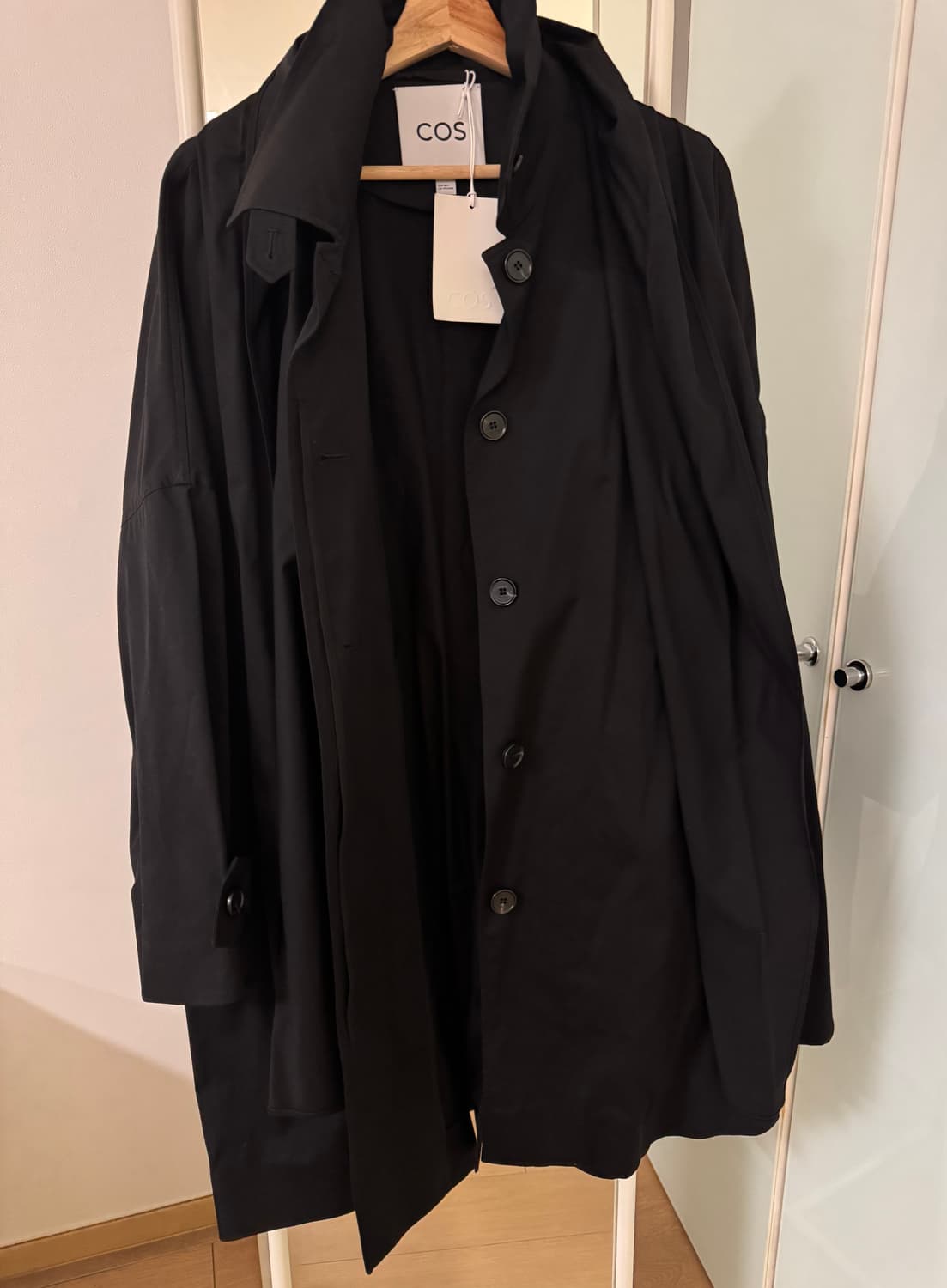 코스 스카프 디테일 오버사이즈 트랜치코트 L-LX 새상품 상품이미지4