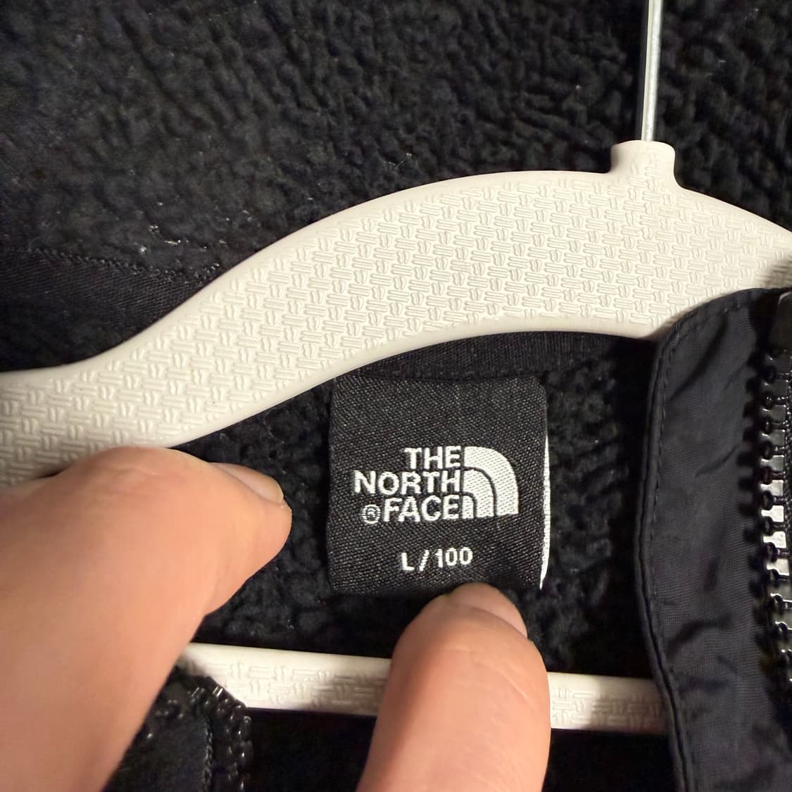 노스페이스 후드 집업 후리스 블랙 L 상품이미지4