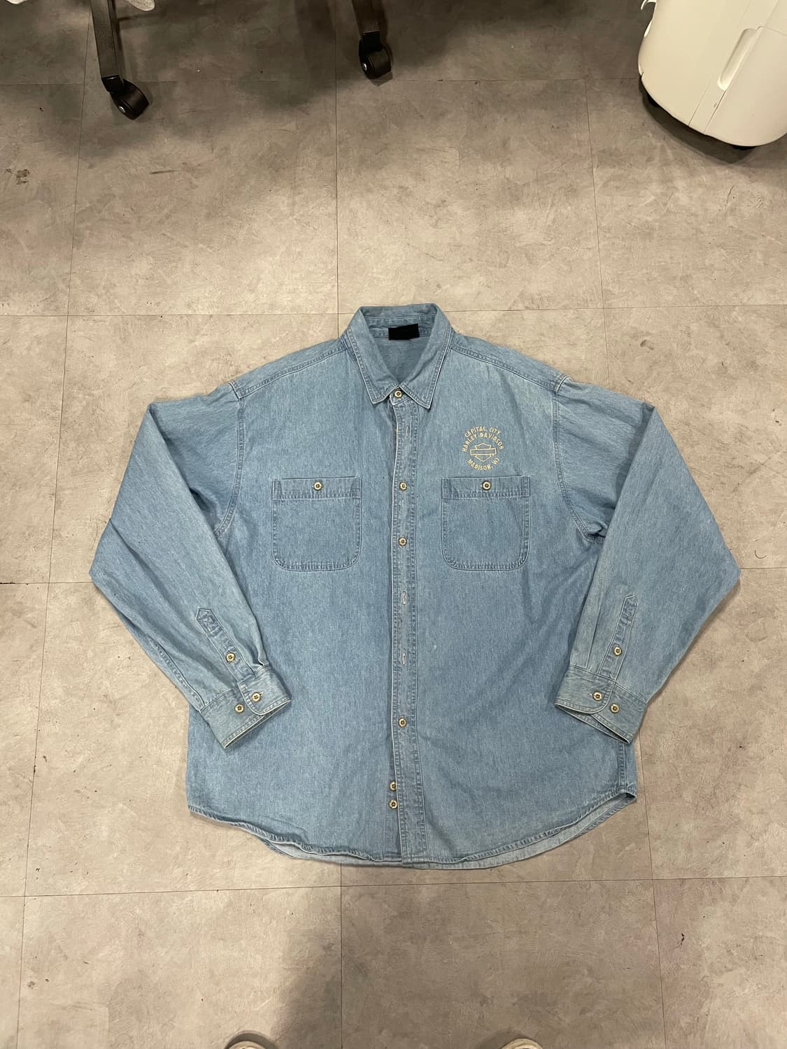 할리데이비슨 데님 셔츠 (110) 상품이미지4