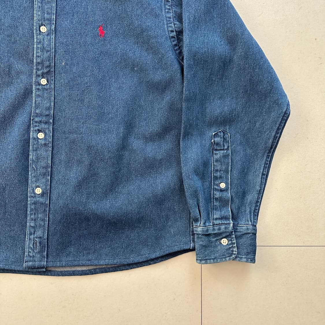 90s 폴로 컨트리 랄프로렌 데님 셔츠 M  상품이미지3