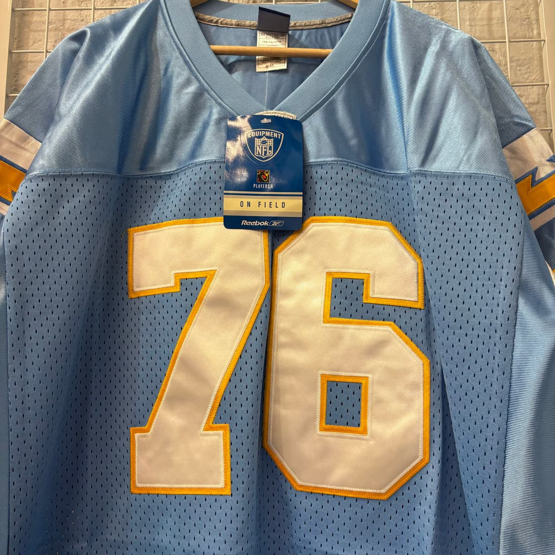 NFL X 리복 LA 차저스 유니폼 져지 2XL 상품이미지5