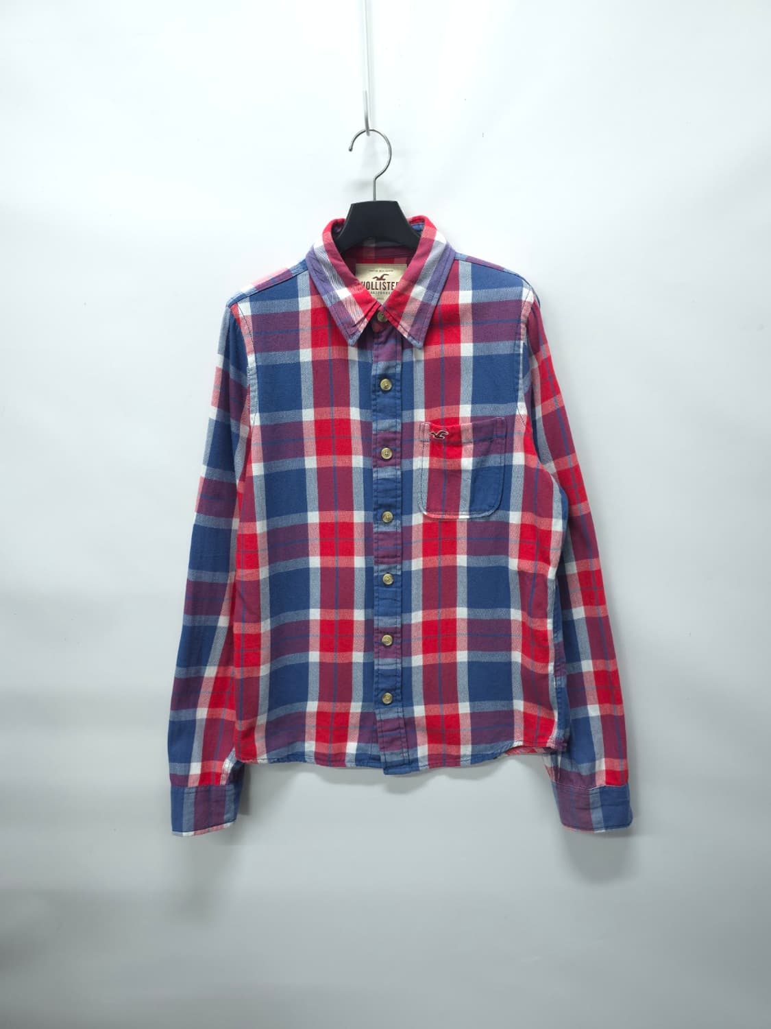 홀리스터 시그니처 로고 체크 플란넬 셔츠 (95) 상품이미지1
