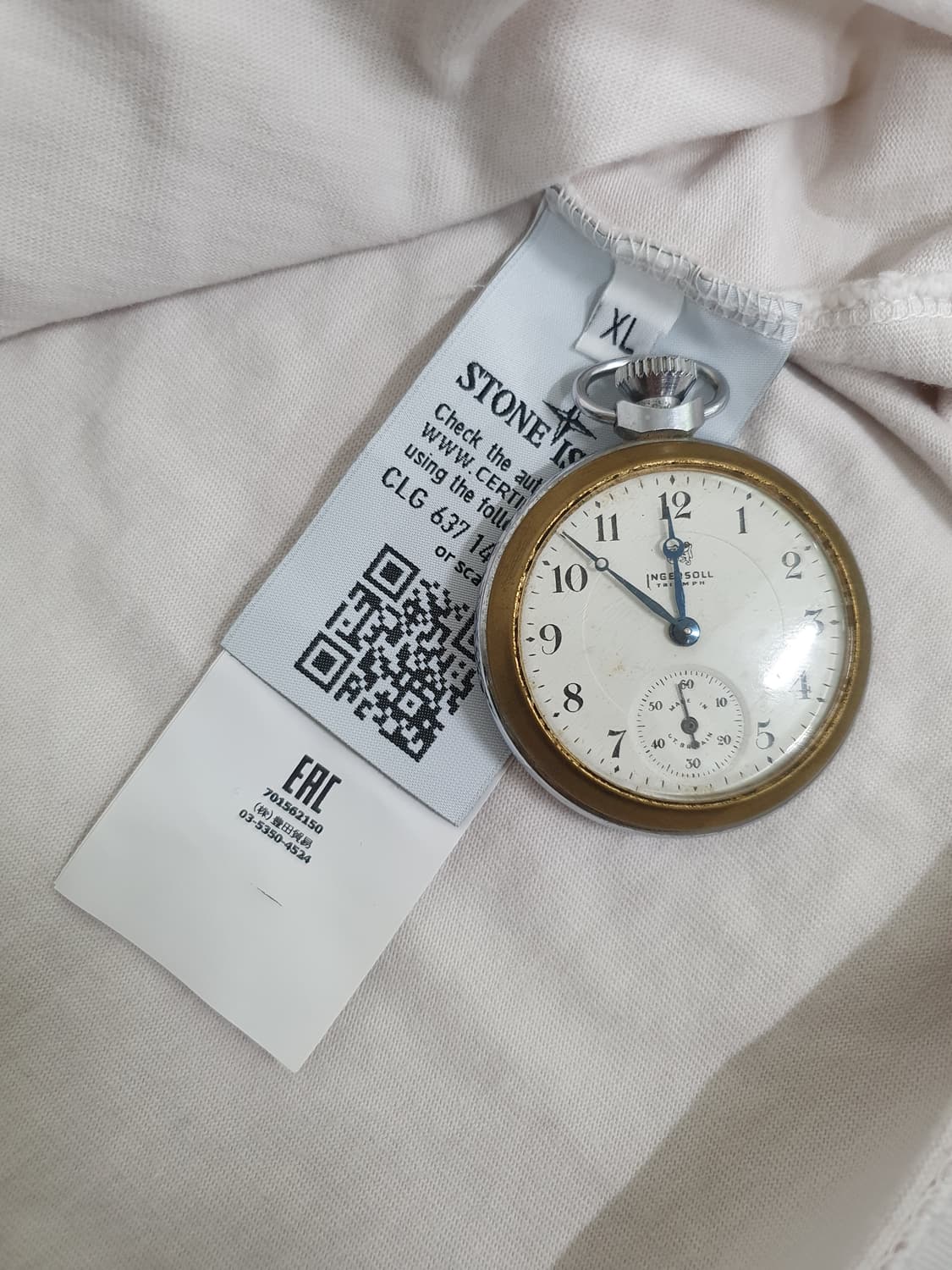 19SS 스톤 아일랜드 아이보리 스웨트셔츠 상품이미지5