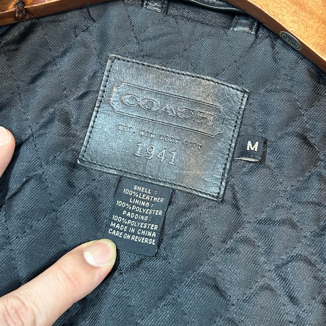 M) 코치 COACH 리얼 레더 가죽 자켓 상품이미지8
