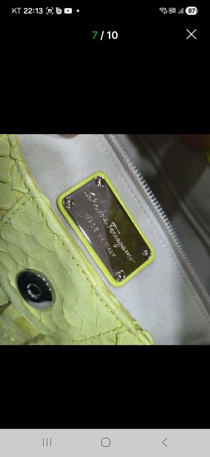 페라가모 파이톤 클러치 상품이미지7