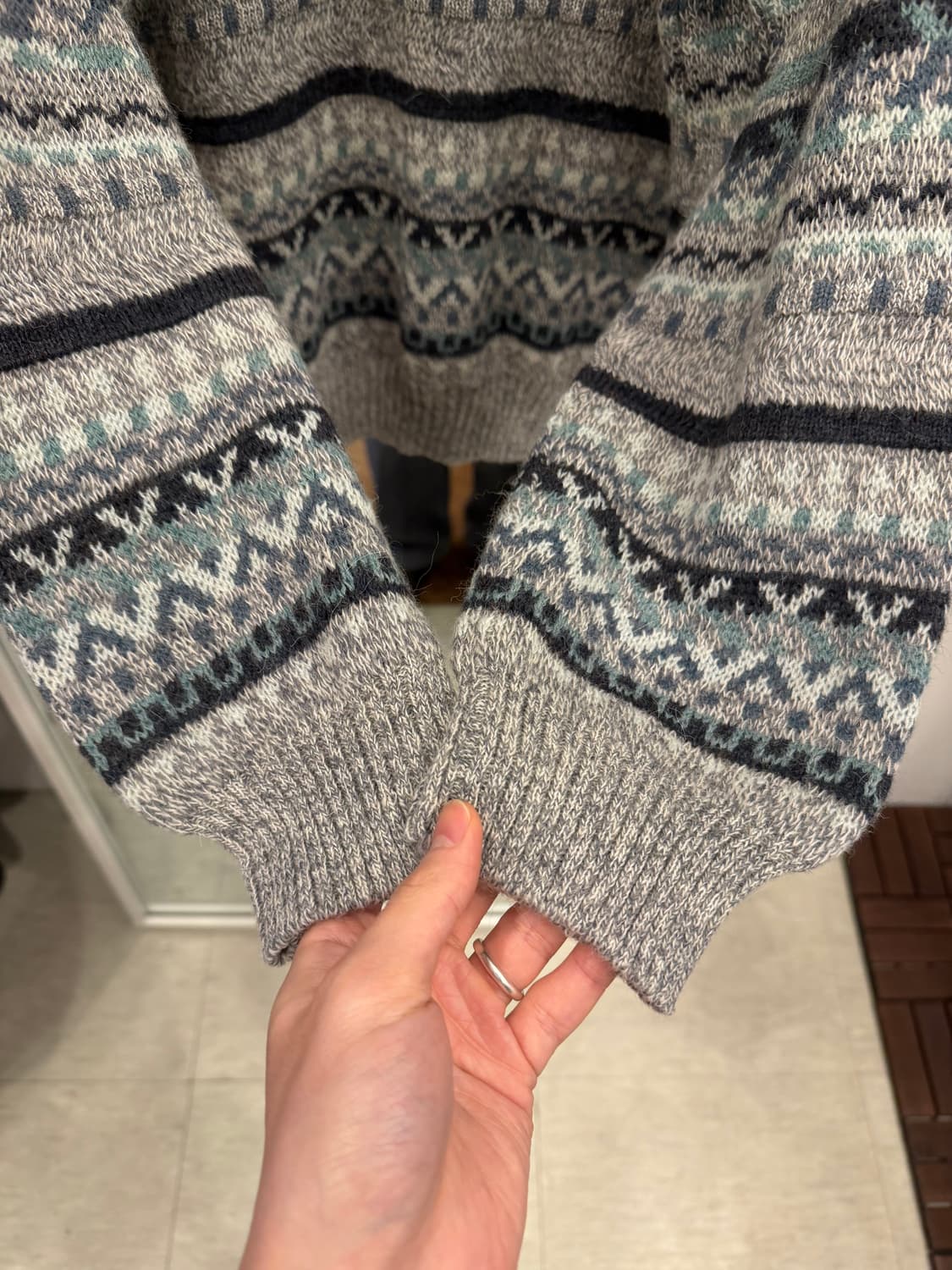 00s Giorgio 빈티지 알파카 울 니트 (made in Italy) 상품이미지4