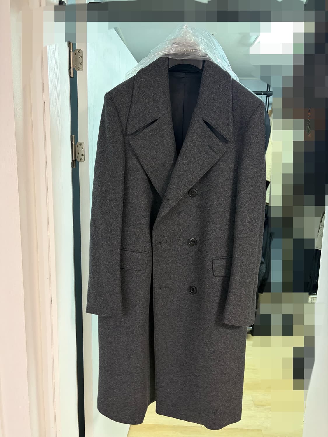 르메르 19FW 더블 브레스티드 울 코트 / 48 / 차콜 상품이미지1