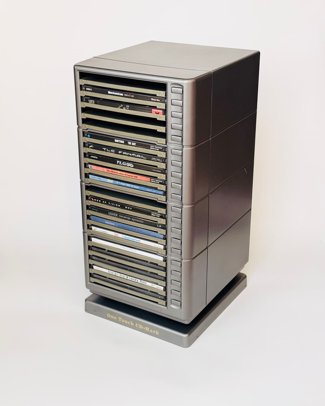 🏅주말할인 Vintage | 회전형 CD 수납 랙 | CD 보관 랙 상품이미지1